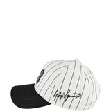 Cappellino con logo e toppa a righe in bianco e nero Y-3 - uomo 