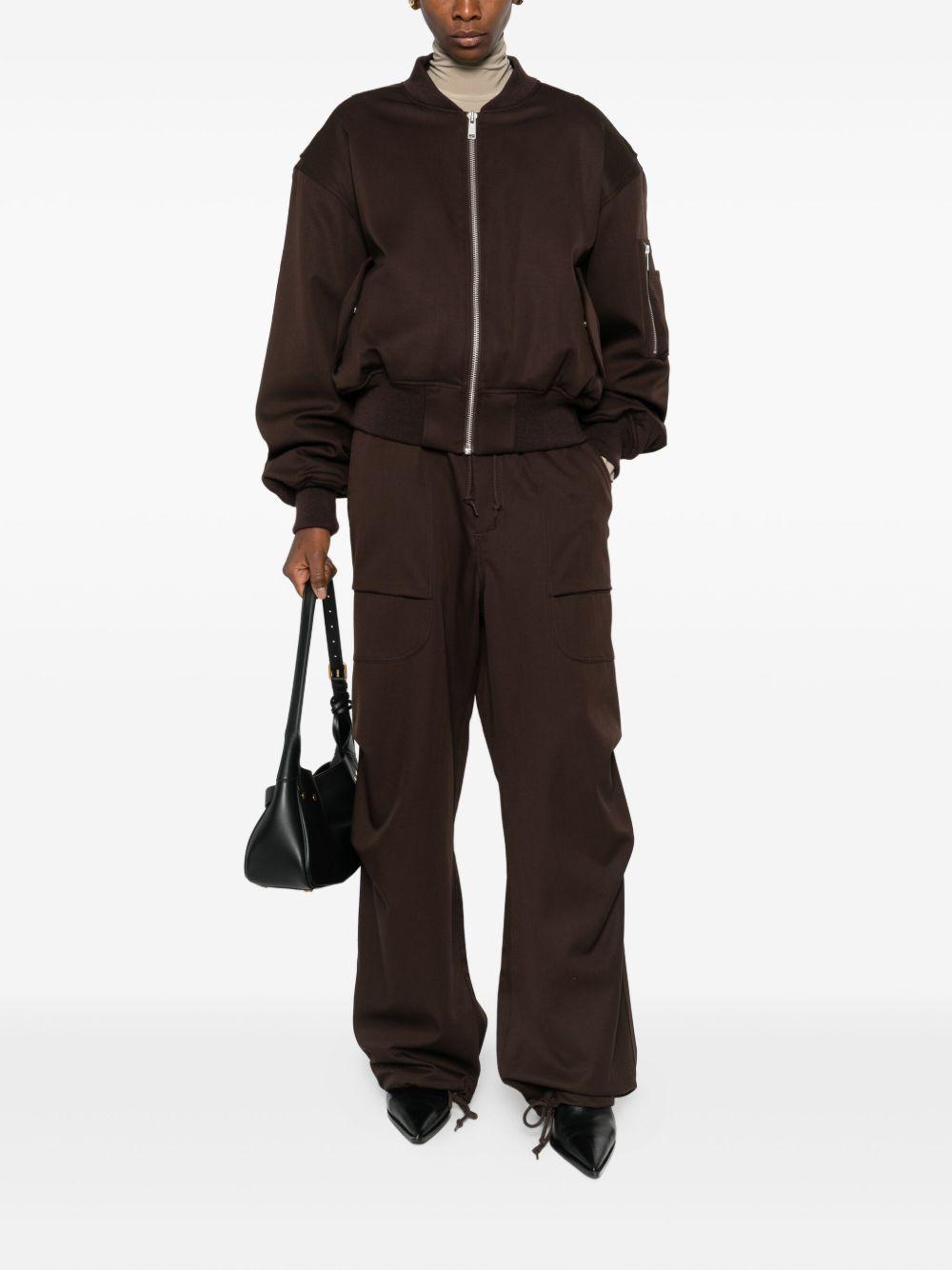 Pantaloni cargo con coulisse in marrone Entire studios - unisex 