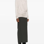 Top drappeggiato in grigio Entire studios - donna 