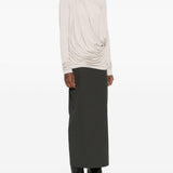 Top drappeggiato in grigio Entire studios - donna 