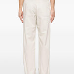 Pantaloni con cuciture a contrasto in avorio MM6 Maison Margiela - uomo 