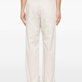 Pantaloni con cuciture a contrasto in avorio MM6 Maison Margiela - uomo 