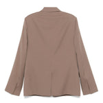 Giacca monopetto in lana in marrone Lanvin- uomo 