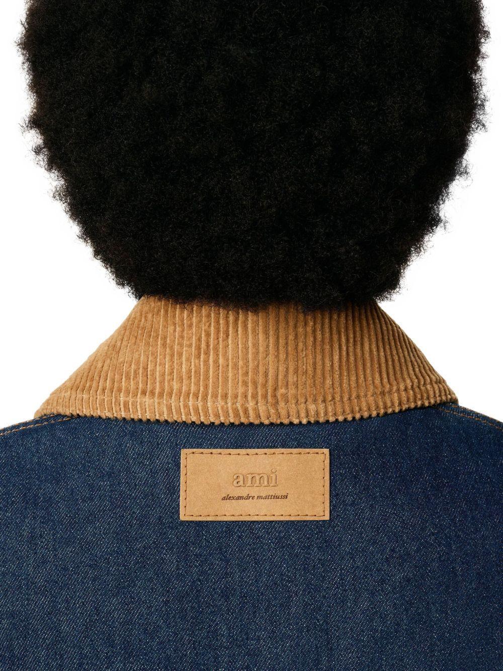 Giacca con tasche in blu AMI Paris - unisex 