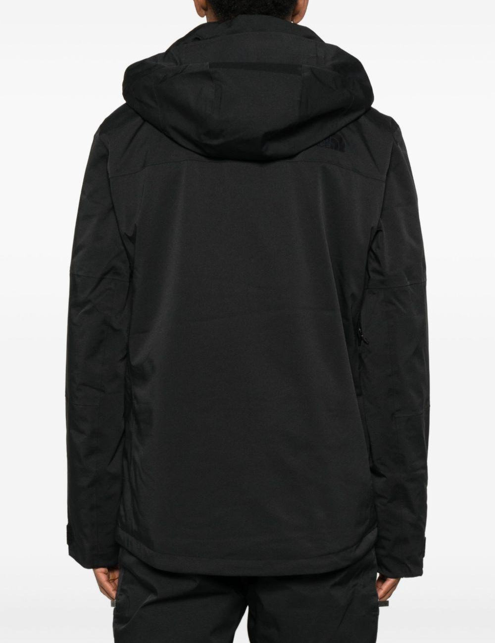 Giacca con cappuccio e zip da neve in nero The north face - uomo 