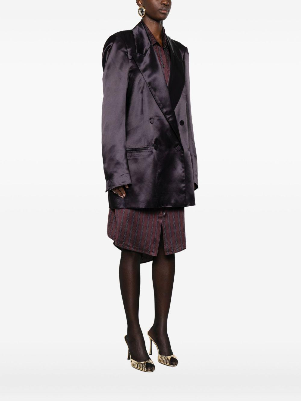 Blazer satinato blink in viola Dries van noten - donna 