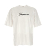 T-shirt con logo in bianco Jacquemus - unisex 