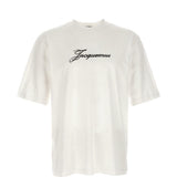 T-shirt con logo in bianco Jacquemus - unisex 