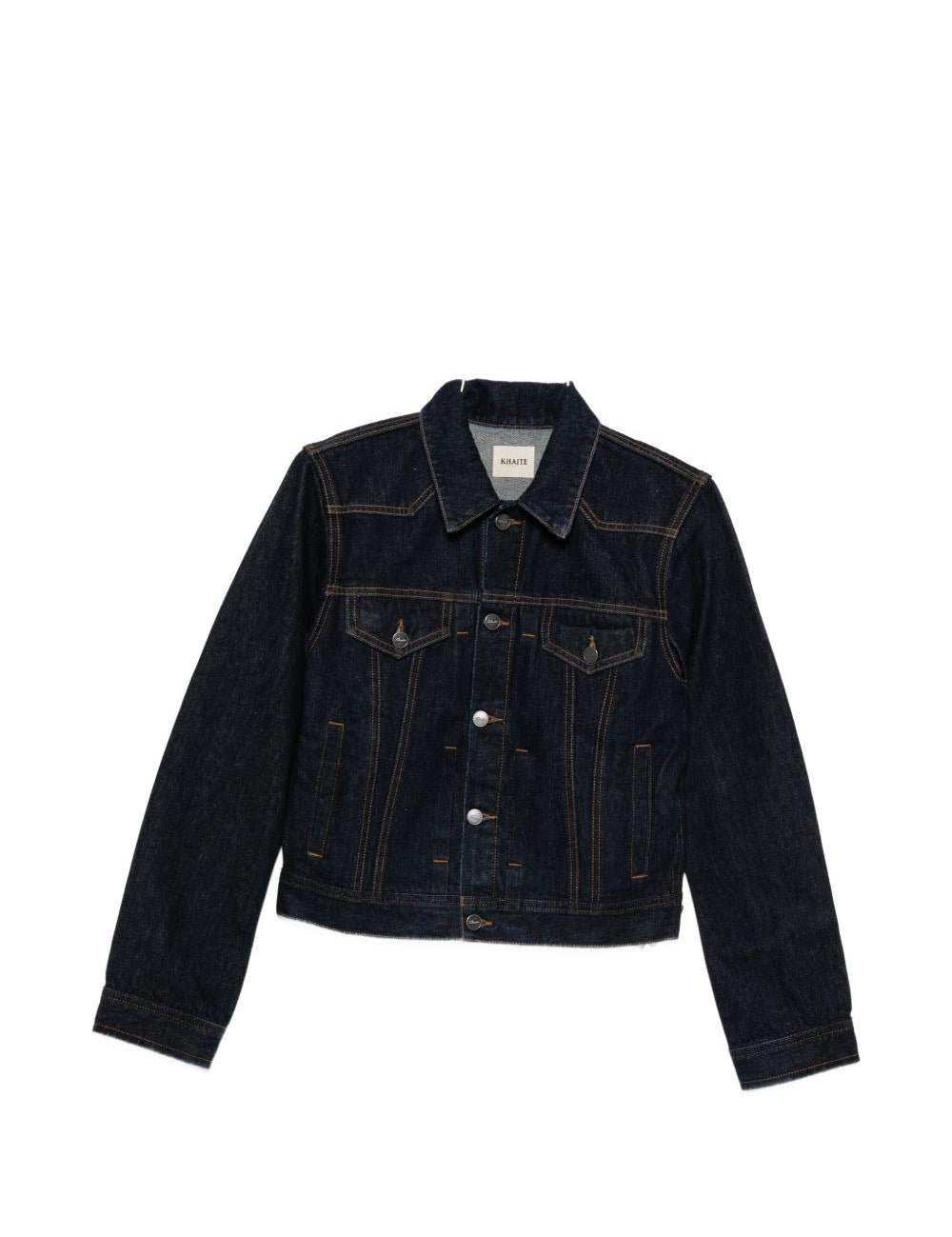 Giacca augustine in denim blu Khaite - donna 