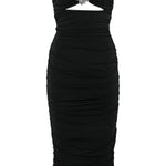 Abito con dettaglio cut-out in nero Amen - donna 