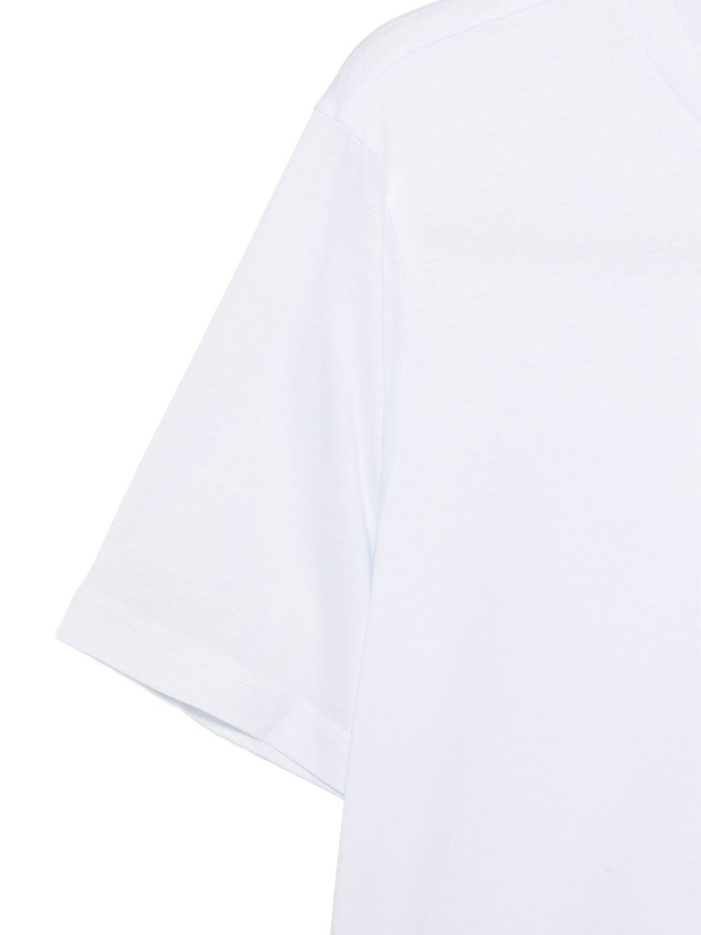 T-shirt girocollo in bianco Kangra - uomo 