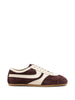 Sneakers a pannelli in pelle in viola