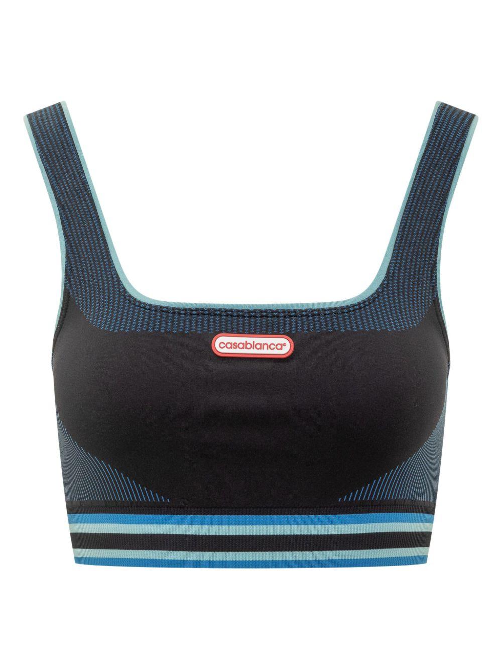 Bralette con logo in blu Casablanca - donna 