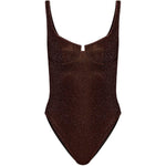 Costume da bagno con scollo quadrato in marrone Oséree - donna 