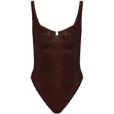 Costume da bagno con scollo quadrato in marrone Oséree - donna 