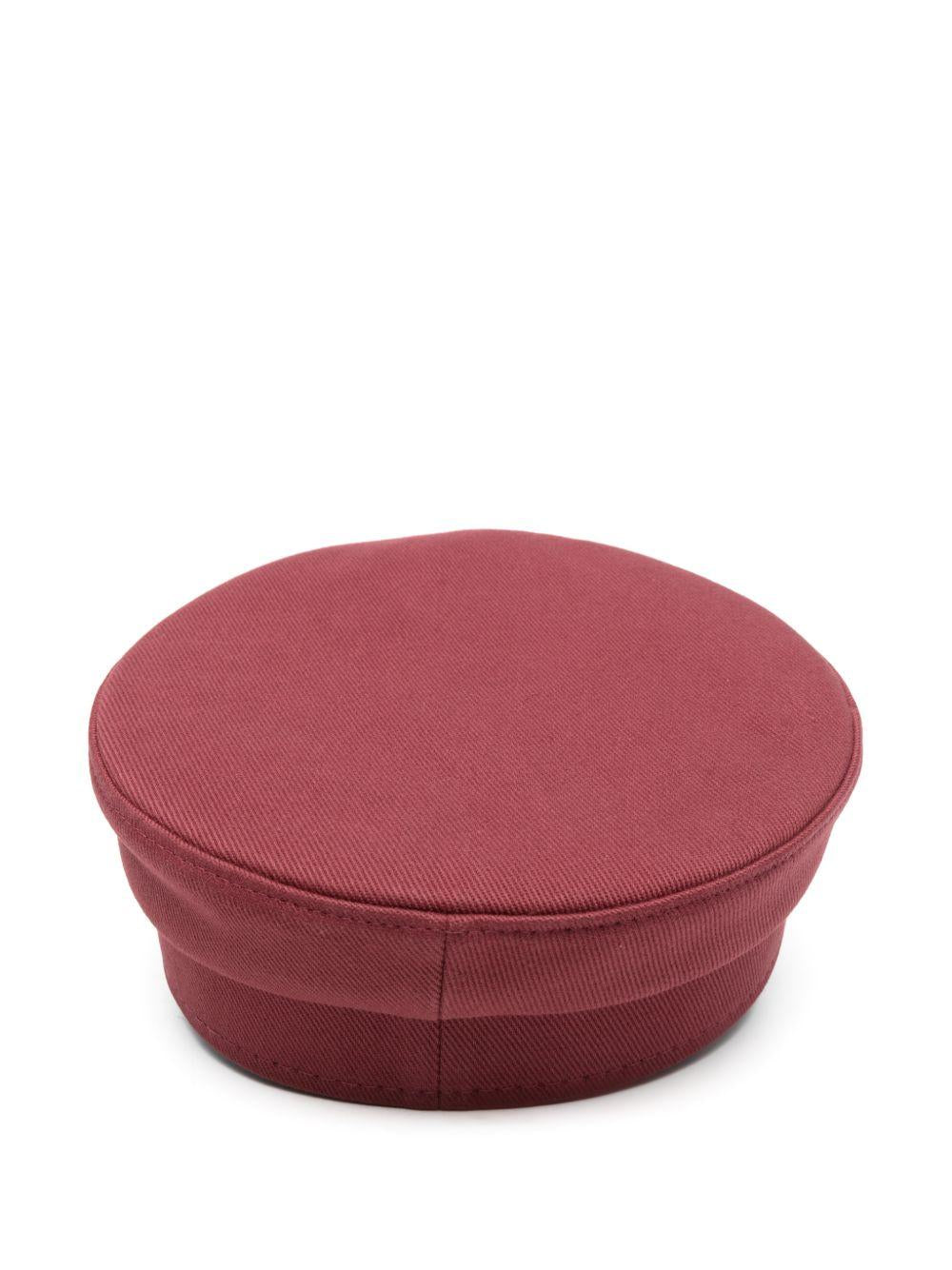 Cappello baker boy con logo  in bordeaux Ruslan baginskiy - donna 