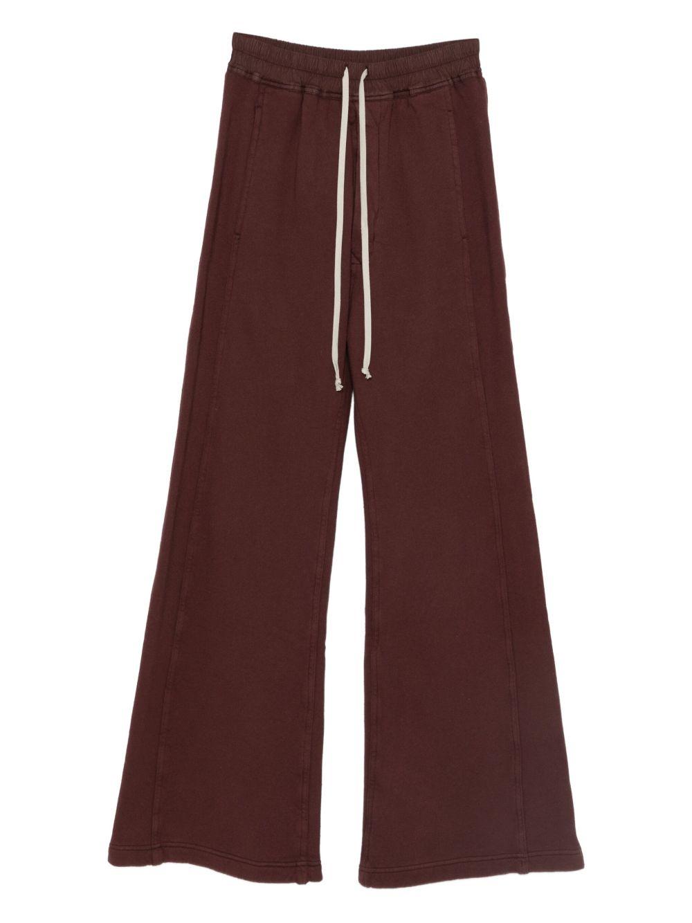 Pantaloni con bottoni in marrone Rick Owens DRKSHDW - donna 