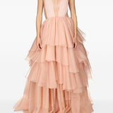 Abito Apollo con scollo a V profondo in rosa Temily - donna 