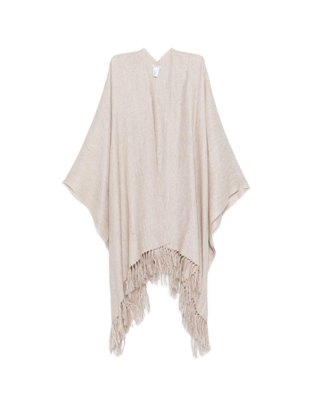 Sciarpa con frange in marrone Brunello cucinelli - donna 