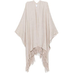 Sciarpa con frange in marrone Brunello cucinelli - donna 