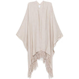 Sciarpa con frange in marrone Brunello cucinelli - donna 