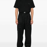 Pantaloni a gamba ampia in nero Y-3 - uomo 