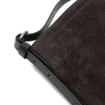 Borsa a tracolla in suede in viola Dries van noten - donna 
