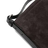 Borsa a tracolla in suede in viola Dries van noten - donna 
