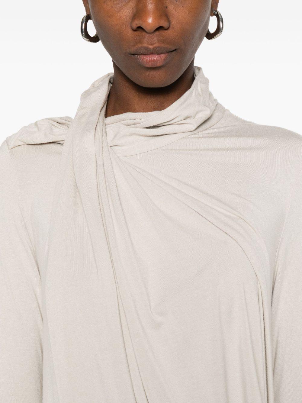 Top drappeggiato in grigio Entire studios - donna 