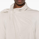 Top drappeggiato in grigio Entire studios - donna 
