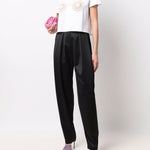 T-shirt con dettagli all'uncinetto in bianco - Magda butrym - donna 