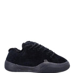 Sneakers in velluto a coste vamp in nero 