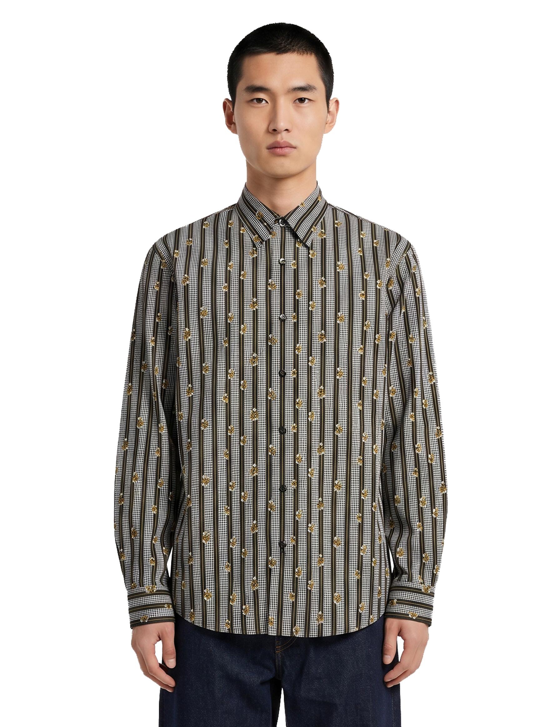Camicia in cotone stampata multicolor 