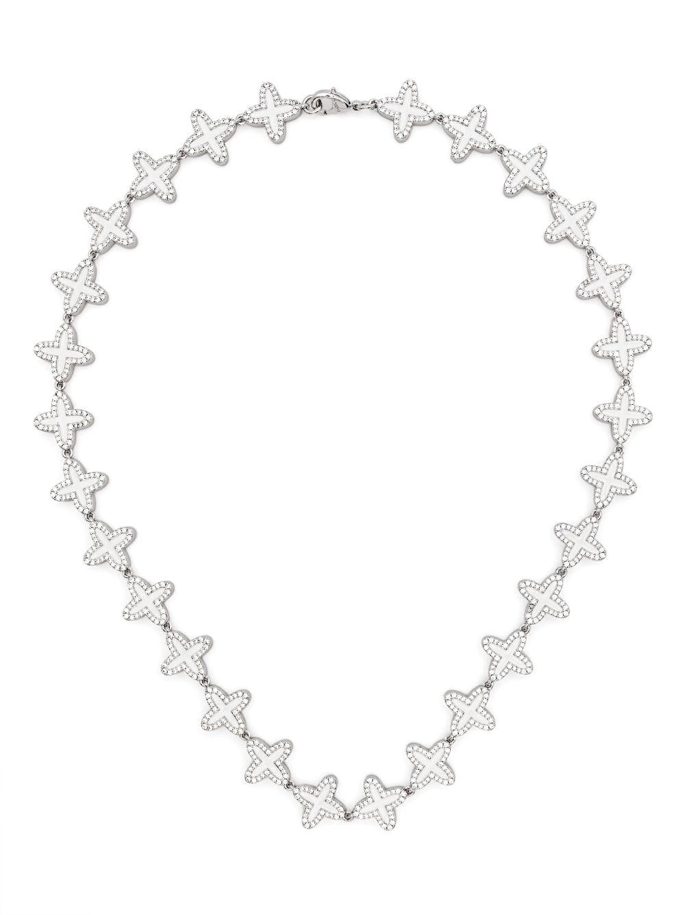 Collana Clover in bianco Darkai - unisex 