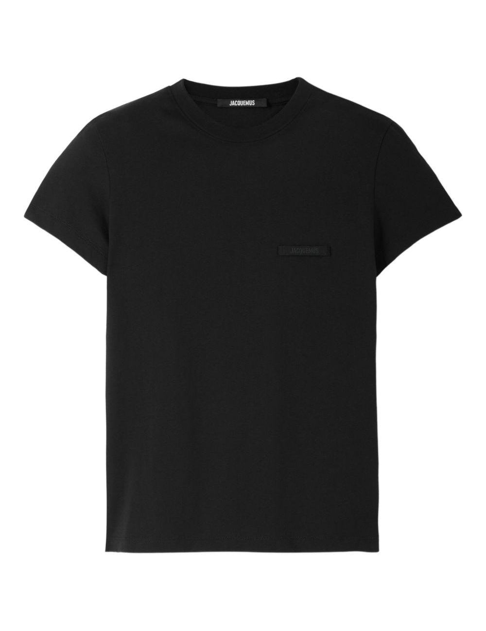 T-shirt le tshirt gros grain in nero Jacquemus - donna 