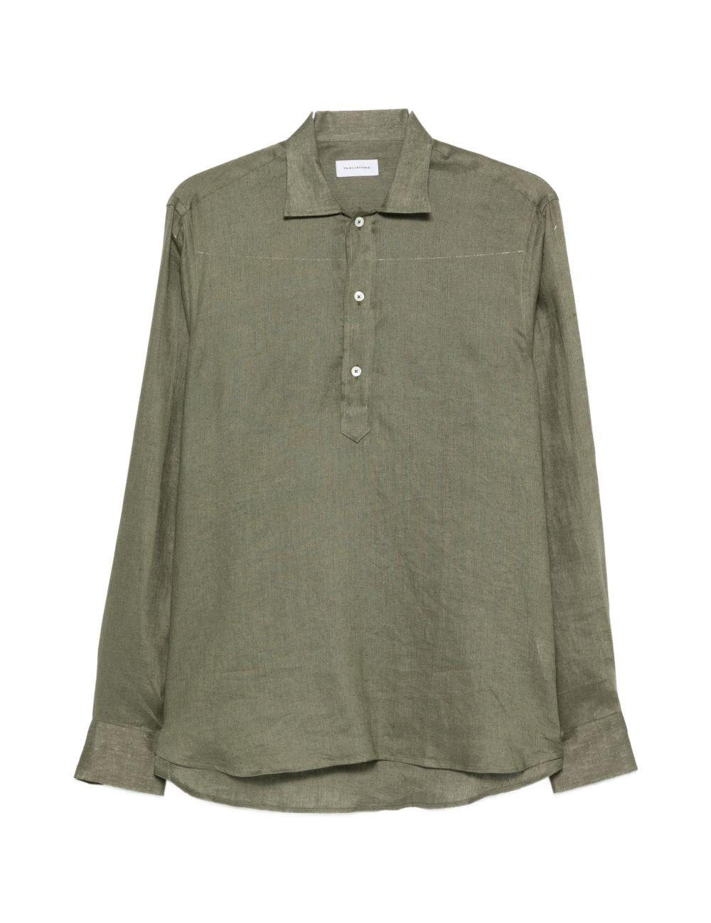 Camicia a maniche lunghe dustin in verde Tagliatore - uomo 