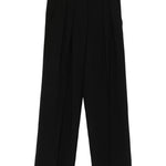 Pantaloni con pieghe in nero Forte forte - donna 