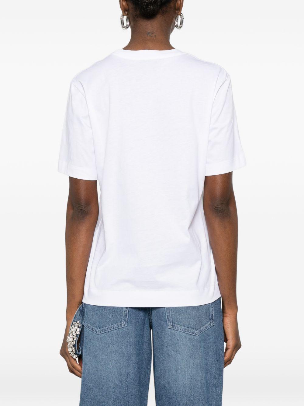 T-shirt con applicazioni in bianco Simone rocha - donna 