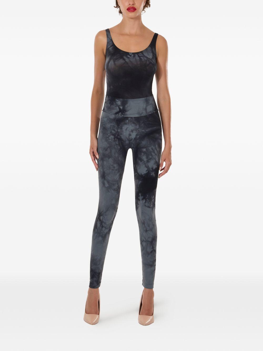Body con fantasia tie dye in nero Wolford - donna 