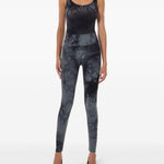 Body con fantasia tie dye in nero Wolford - donna 