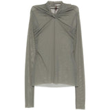 Top a maniche lunghe Kairo Twisted in verde Rick owens lilies - donna 