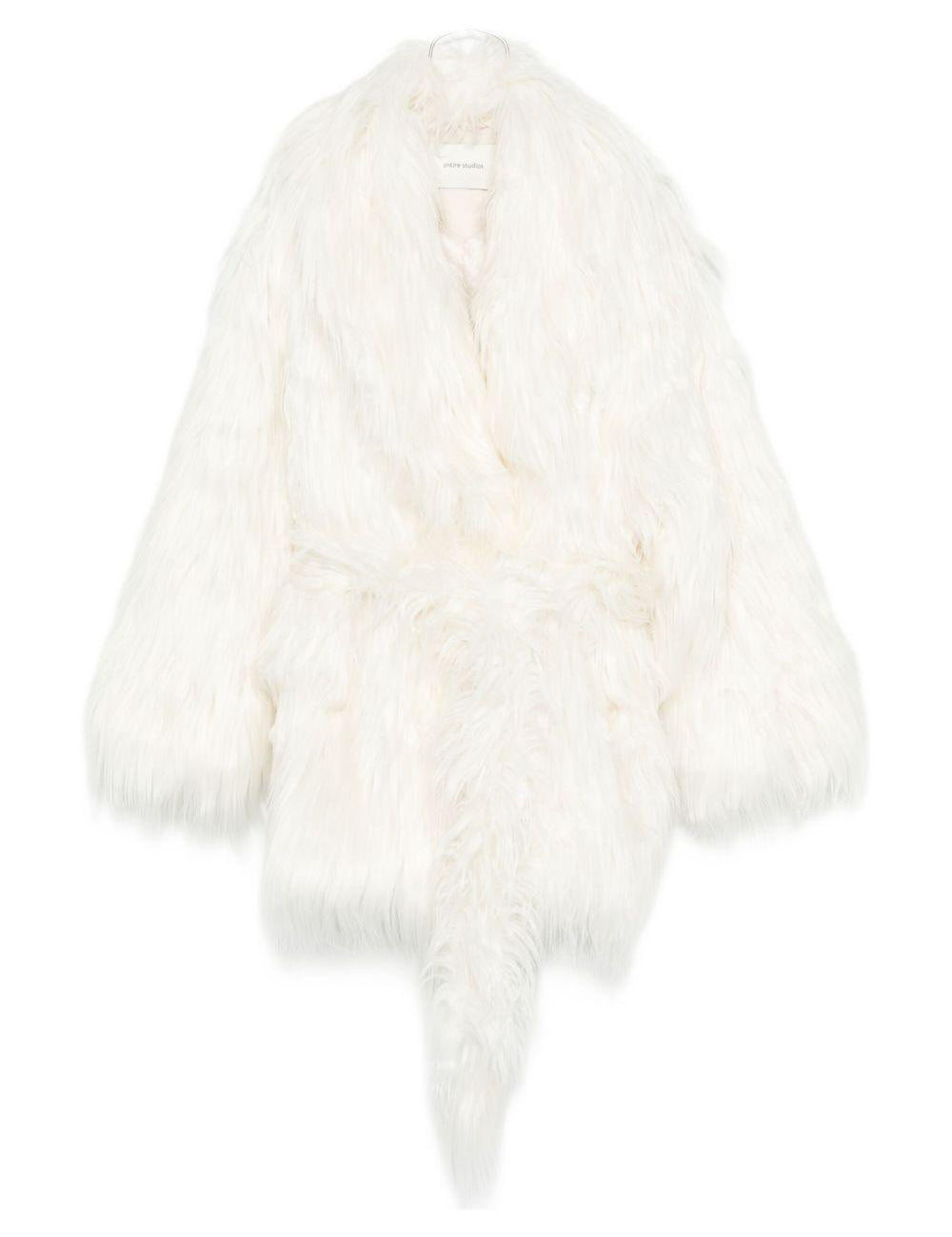 Cappotto in eco-pelliccia juno color crema Entire Studios - donna 