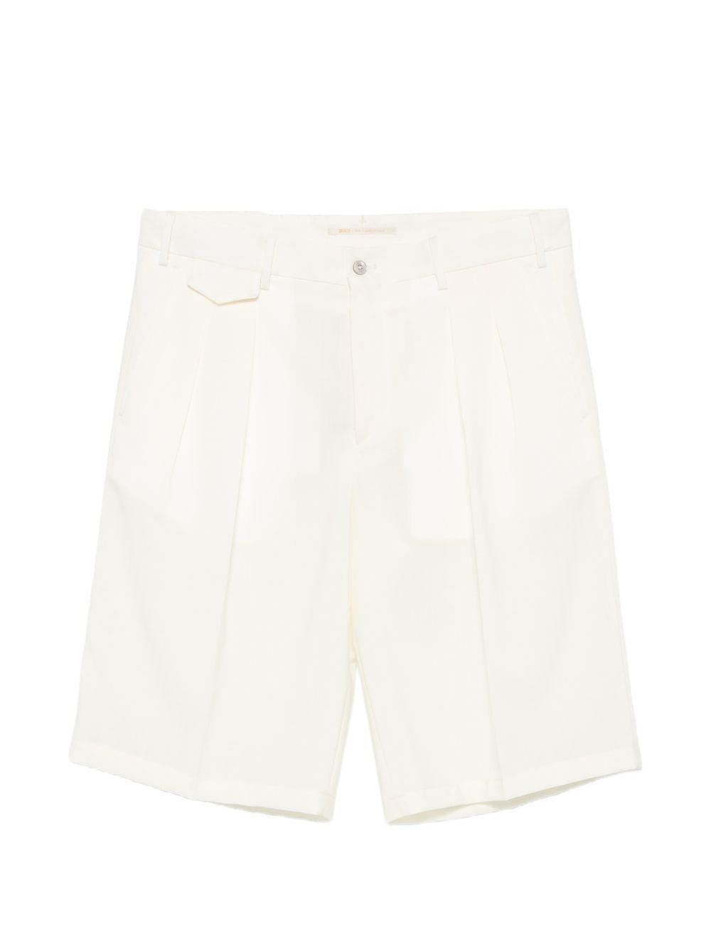 Pantaloncini su misura con dettagli a pieghe in bianco Briglia 1949 - uomo 