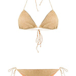 Bikini due pezzi Lumière in oro Oséree - donna 