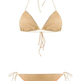 Bikini due pezzi Lumière in oro Oséree - donna 