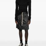 Top a maniche lunghe in cotone grider in nero Rick Owens x Moncler - unisex 