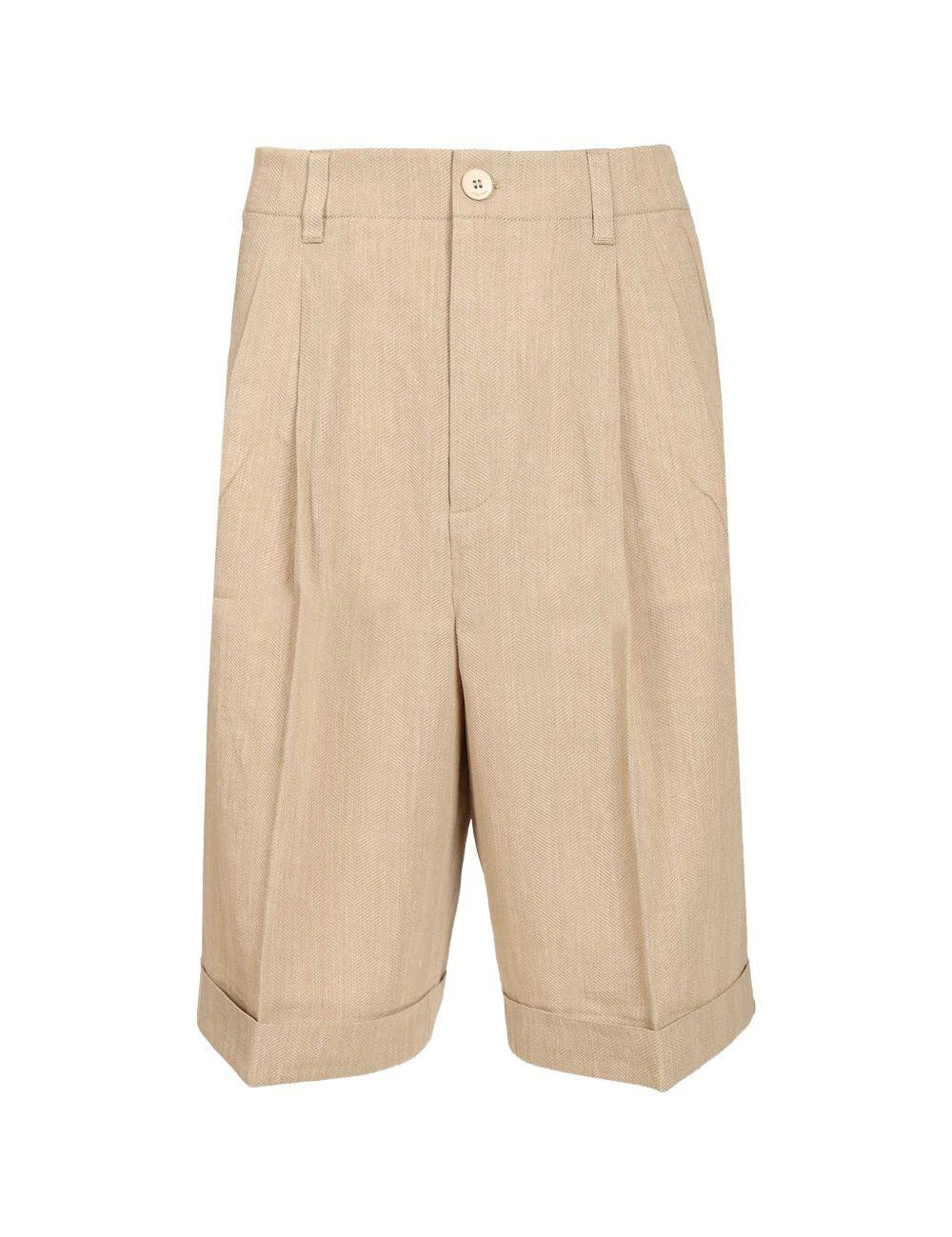 Pantaloncini al ginocchio in beige Jacquemus - uomo 