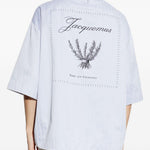 Camicia a maniche corte la chemise gardian in blu Jacquemus - uomo 