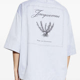 Camicia a maniche corte la chemise gardian in blu Jacquemus - uomo 