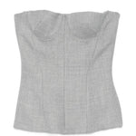 top corsetto in grigio Alex Perry - donna 